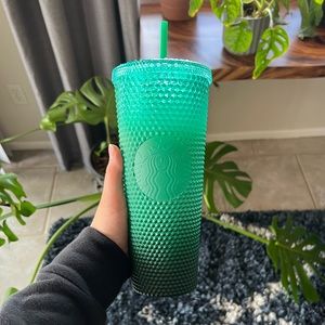 Starbucks NWT Winter 2022 Studded Bling Green Ombre gradient